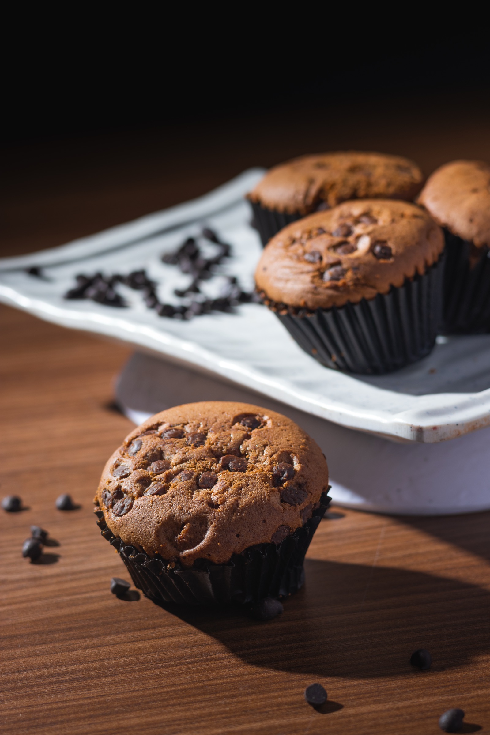 Chocolate muffin food photography for a Chennai campaign