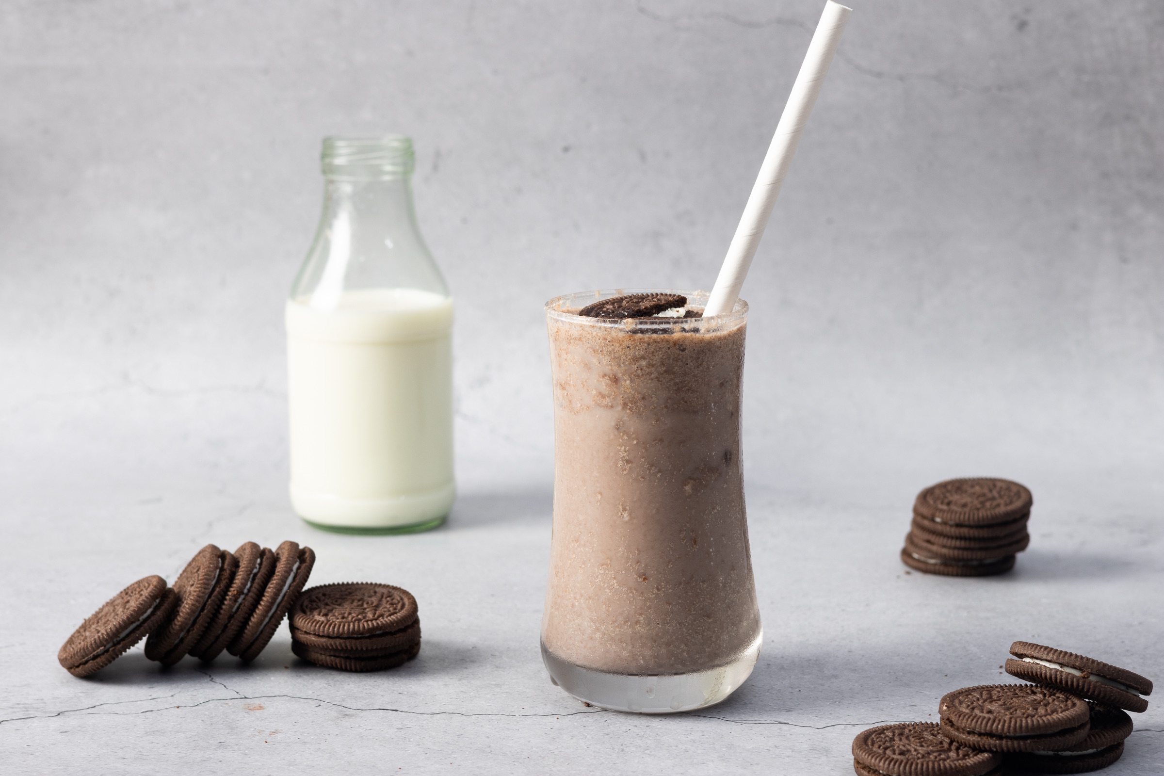 Cookies and milkshake food photography for a Chennai campaign