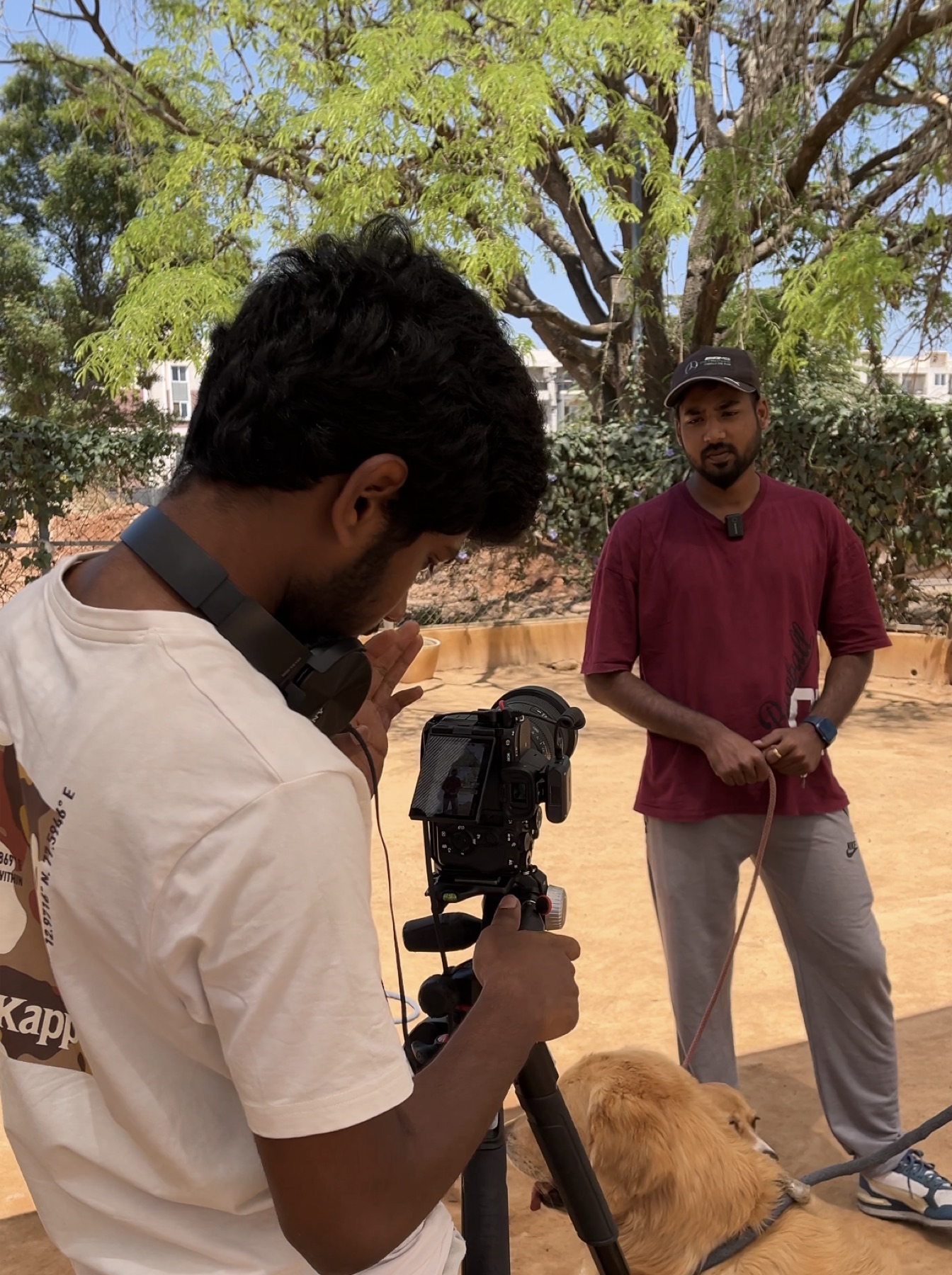 Camera setup for an outdoor brand film production in Chennai